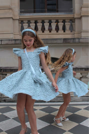 See You Flutter Dress - Sage Ribbons