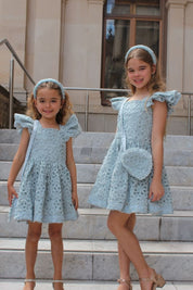 See You Flutter Dress - Sage Ribbons