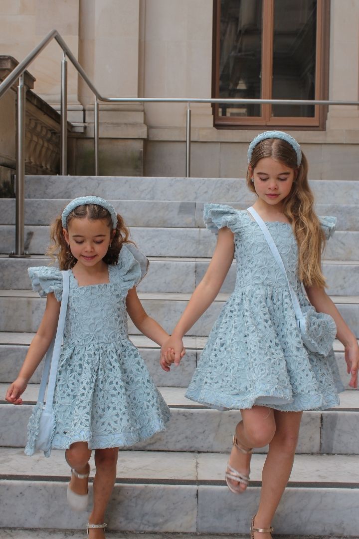 See You Flutter Dress - Sage Ribbons