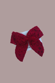 Bow Hair Slide - Cherry Bloom Ribbons