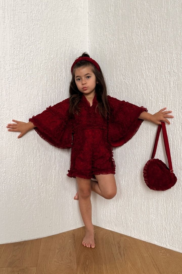 Sweet like a Flower Playsuit - Cherry Bloom Ribbons