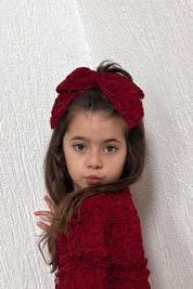 Bow Hair Slide - Cherry Bloom Ribbons