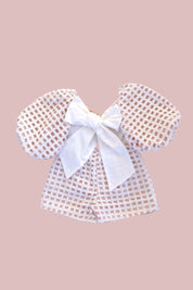 Cloud Nine Playsuit - Snow White Lattice Lace