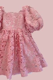 Sugerplum Puff Dress - Rose Blossom Lace