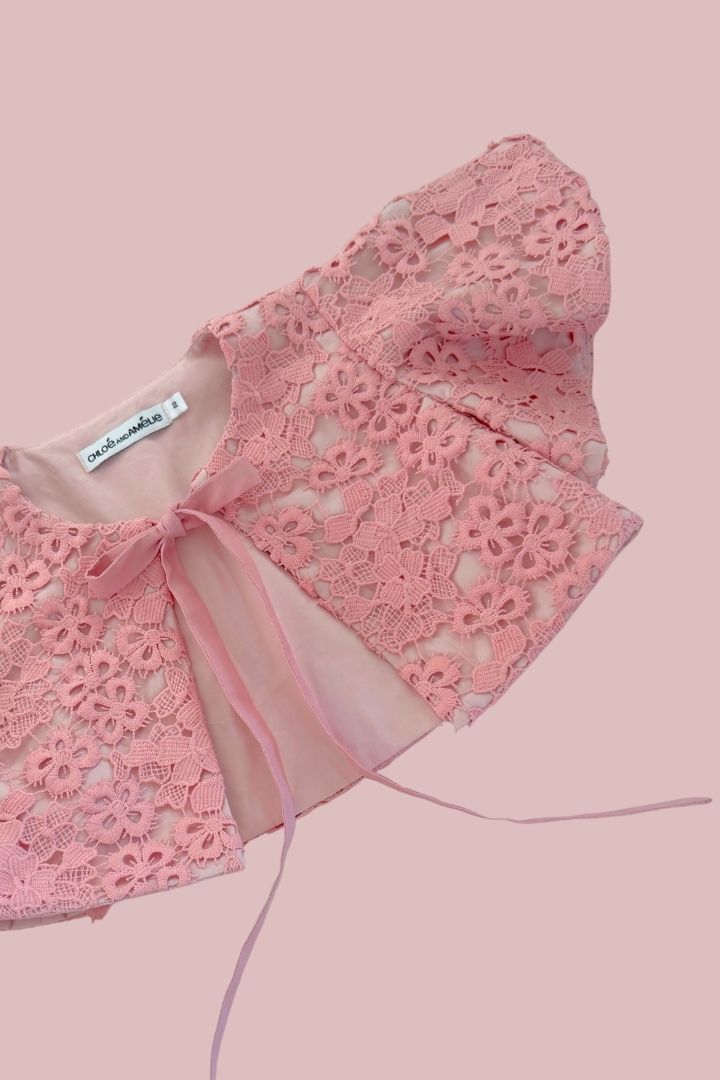 Lumière Wings Cape - Rose Blossom Lace