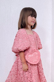 I Heart YOU Bag - Rose Blossom Lace