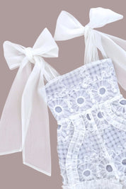Love Letters Playsuit - Lattice Ribbons - SAMPLE