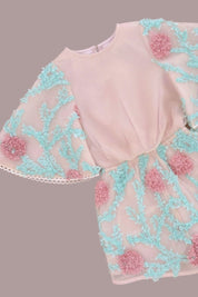 Hear Me Shout Playsuit - Hydrangea Mesh - SAMPLE