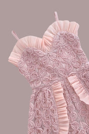 Fireflies Playsuit - Desert Rose Peony Voile - SAMPLE