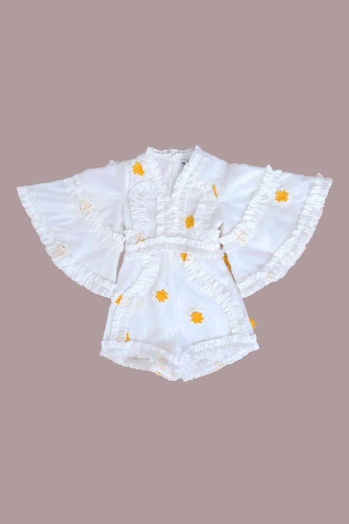 Sweet like a Flower Playsuit - Polka Daisy - SAMPLE