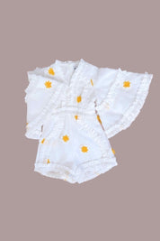 Sweet like a Flower Playsuit - Polka Daisy - SAMPLE