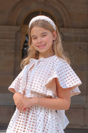 Lumière Wings Cape - Snow White Lattice Lace