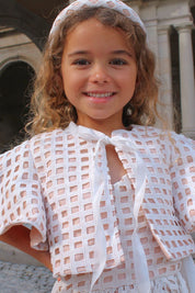 Lumière Wings Cape - Snow White Lattice Lace