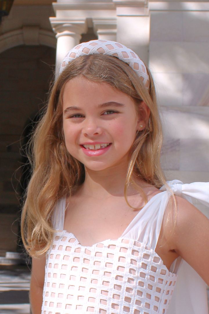 Headband - Snow White Lattice Lace