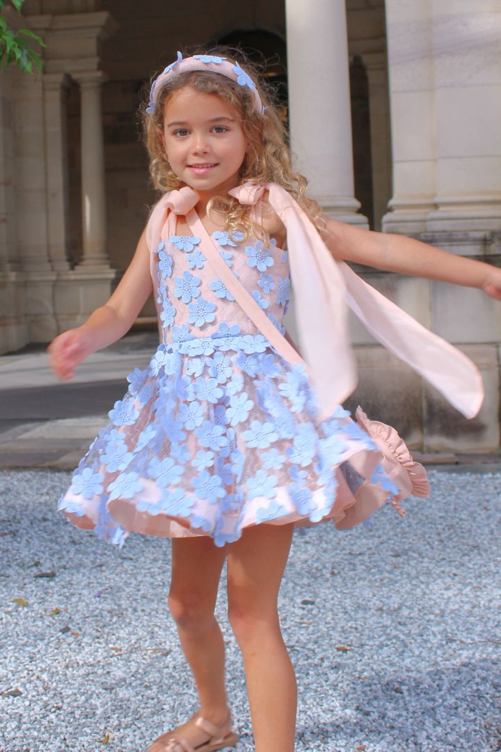 Come What May Dress - Periwinkle