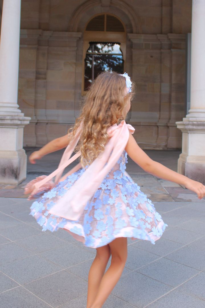 Come What May Dress - Periwinkle