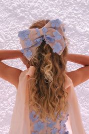 Bow Hair Slide - Periwinkle
