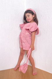 Butterfly Kisses Playsuit - Rose Blossom Lace