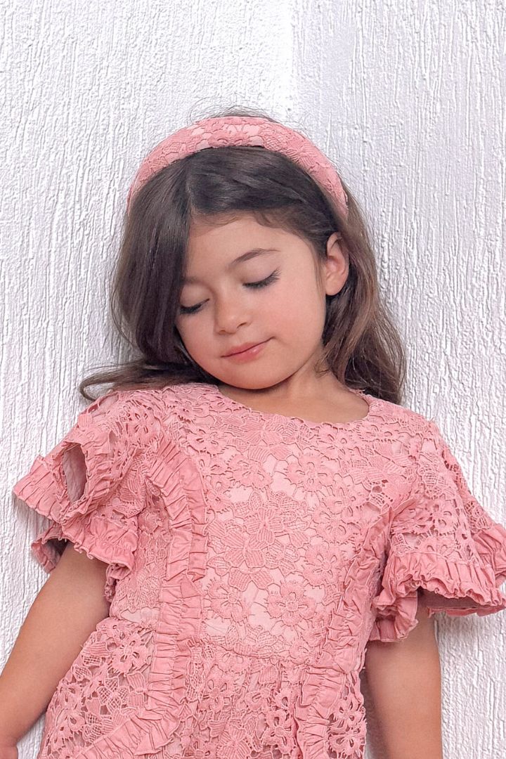 Headband - Rose Blossom Lace