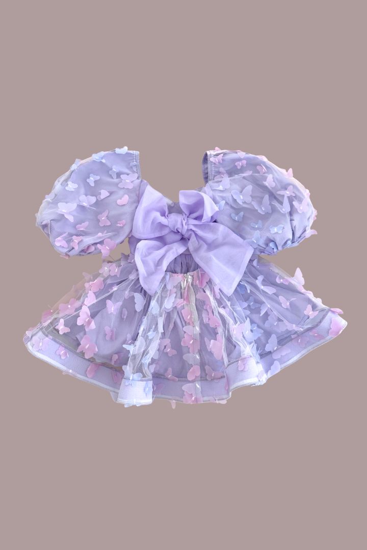 Among the Wildflowers Dress - Lilac Butterflies - SAMPLE