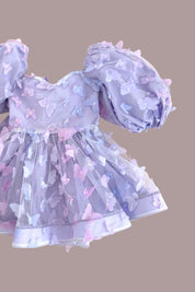 Among the Wildflowers Dress - Lilac Butterflies - SAMPLE