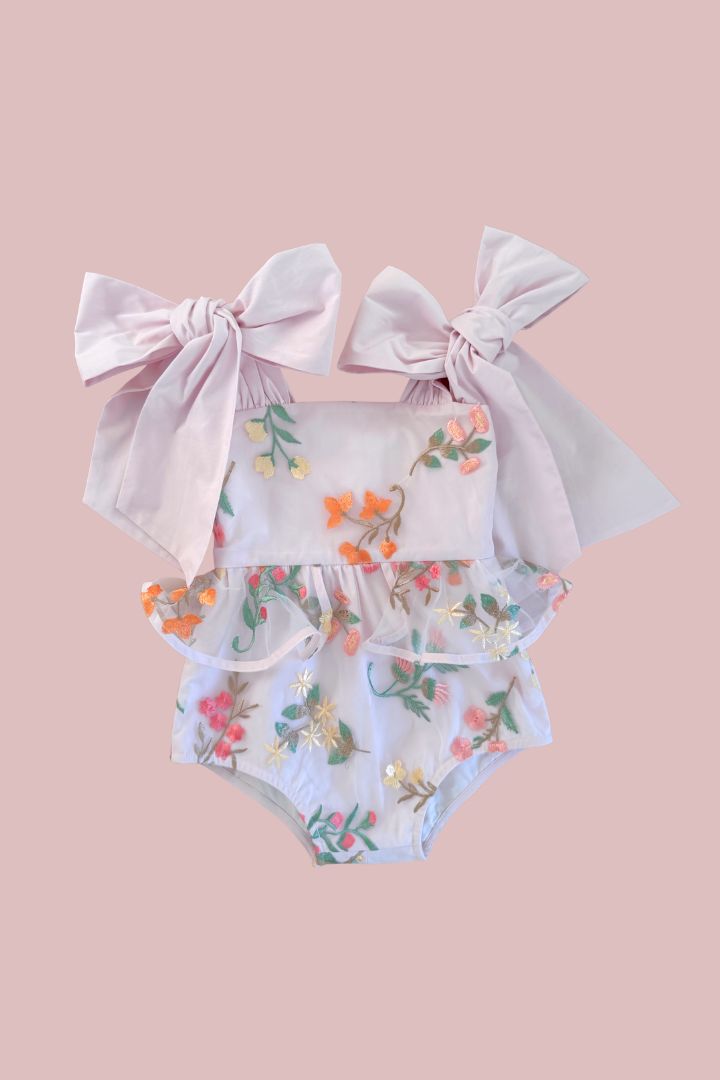 Bunny Blossom Playsuit - Easter Meadow Sunday