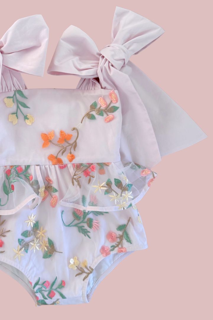 Bunny Blossom Playsuit - Easter Meadow Sunday