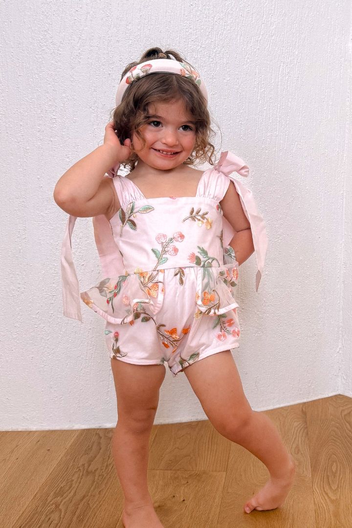 Bunny Blossom Playsuit - Easter Meadow Sunday