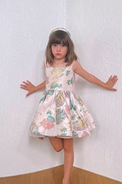 Come What May Dress - Flora Jacquard