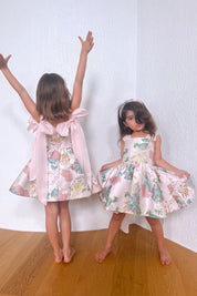 Come What May Dress - Flora Jacquard