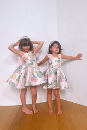 Come What May Dress - Flora Jacquard