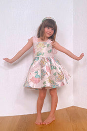 Come What May Dress - Flora Jacquard