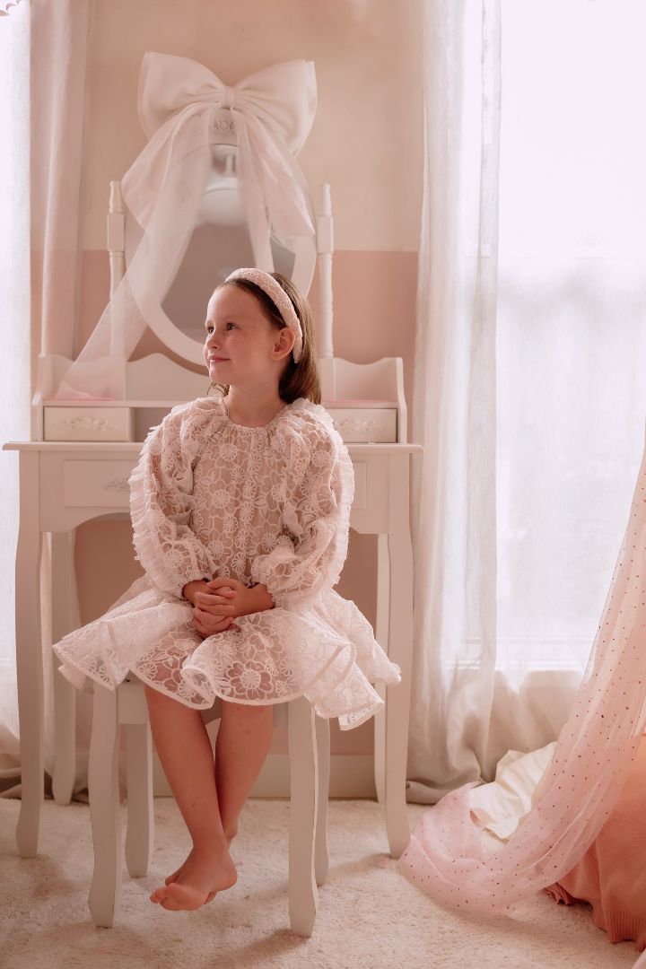 Day Dreamer Dress - Snow White Botanica – Chloé and Amélie