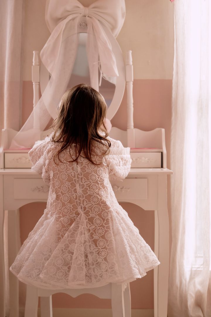 Day Dreamer Dress - Snow White Botanica – Chloé and Amélie