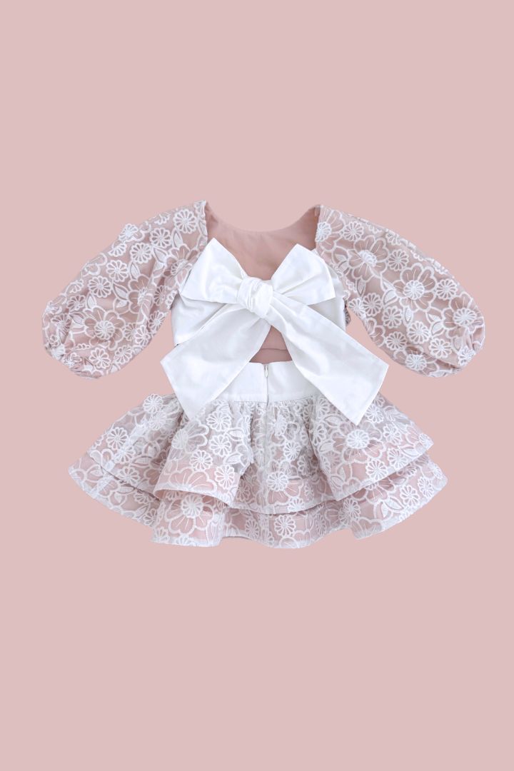 STYLE SET: Celestial Top & in Bloom Skirt Set - Snow White Botanica