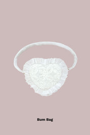 I Heart YOU Bag - Snow White Peony Voile