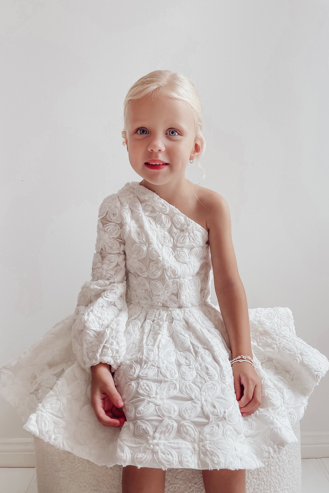 Meant for Me Dress - Snow White Peony Voile