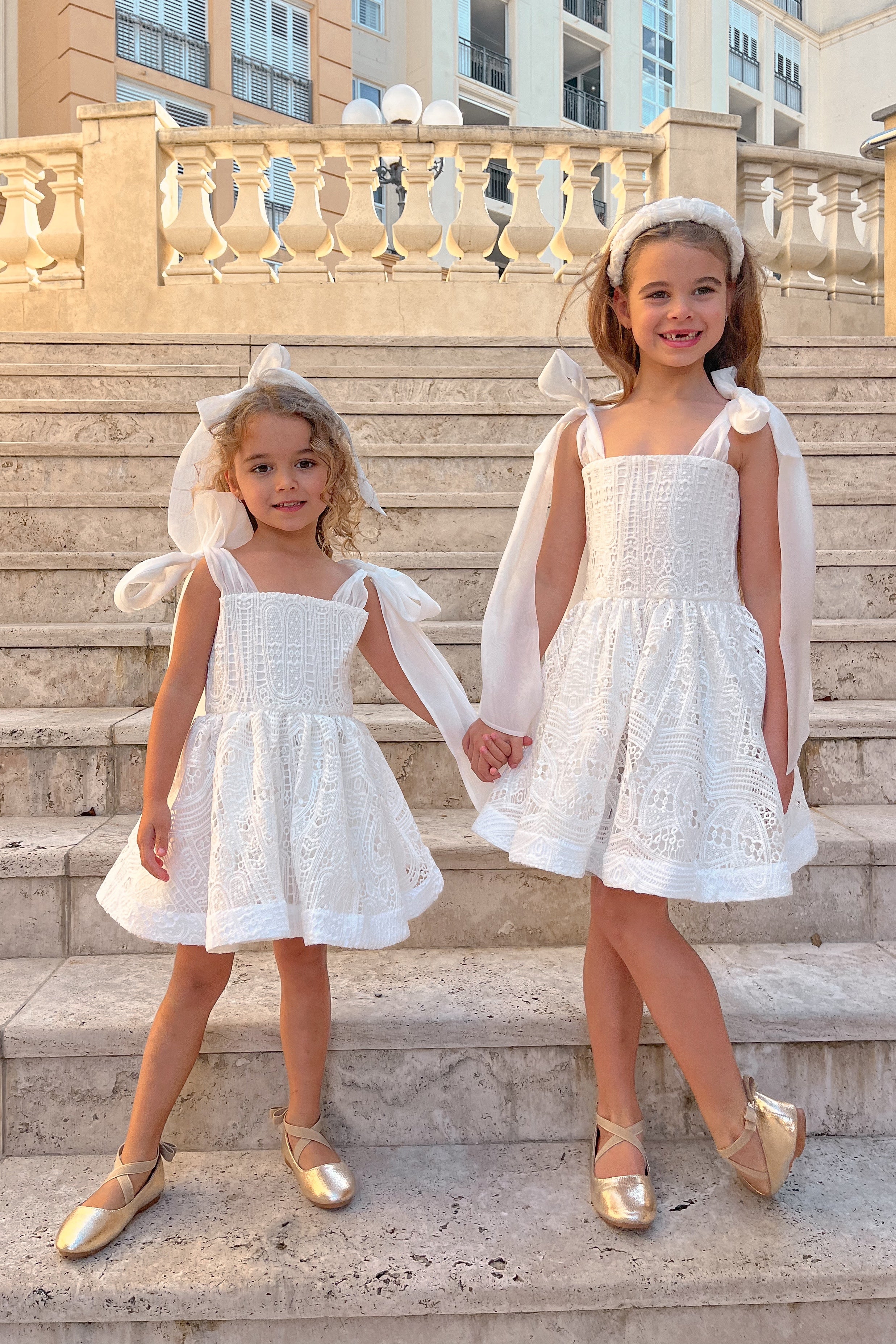 Come What May Dress - Snow White Archways Lace – Chloé and Amélie