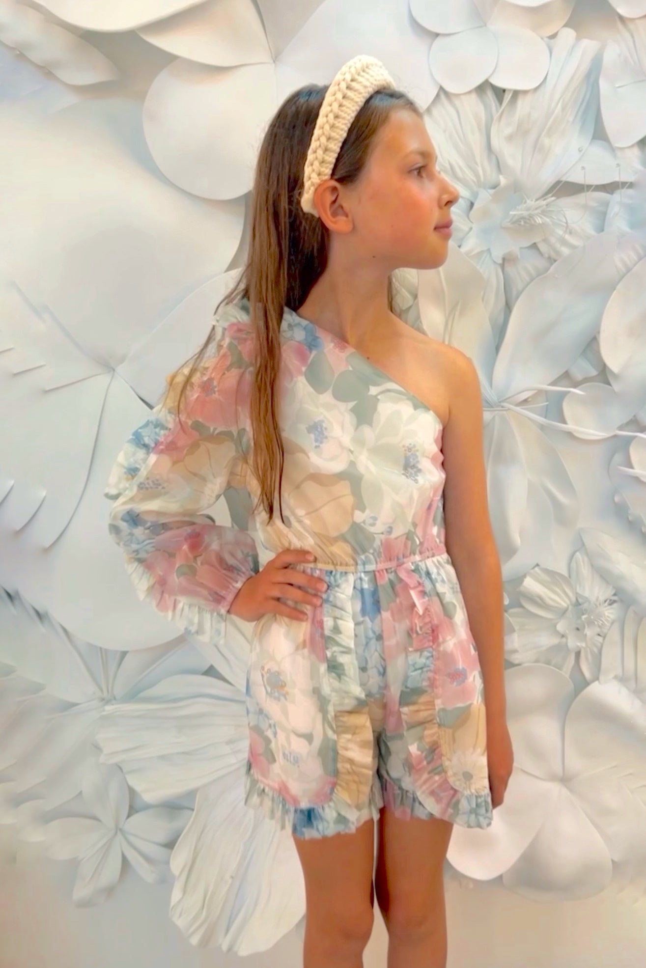 My Girl Playsuit - Watercolour Floral