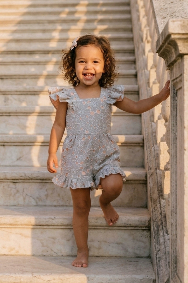 Bunny Blossom Playsuit - Magnolia Lace Sage
