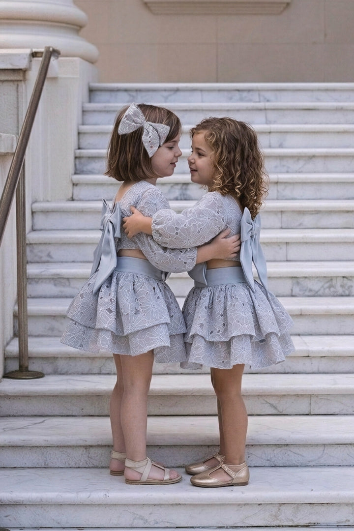 STYLE SET: Celestial Top & in Bloom Skirt Set - Magnolia Lace Sage