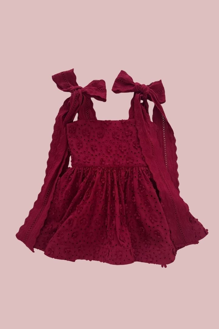 Come What May Dress - Cherry Blossom Broderie