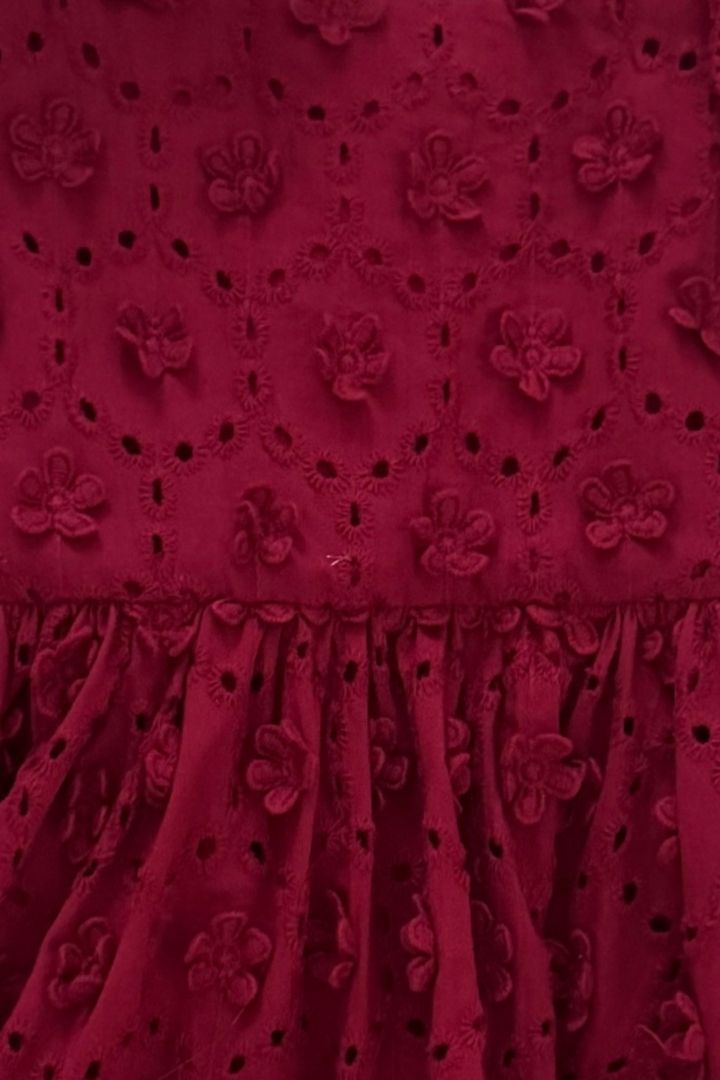 Berry Bloom Playsuit - Cherry Blossom Broderie