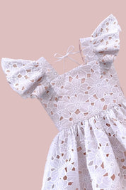 See You Flutter Dress - Snow White Magnolia Lace