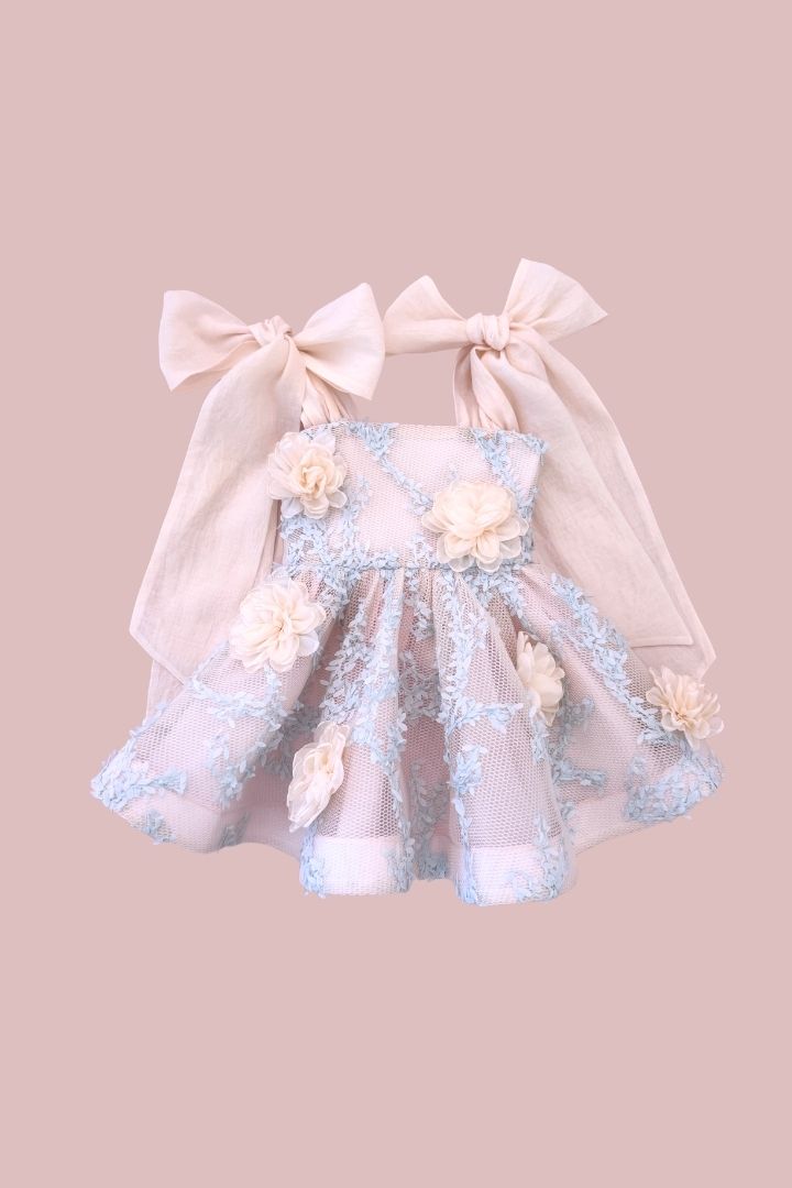 Come What May Dress - Carnations Mesh