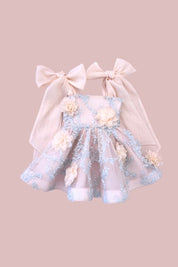 Come What May Dress - Carnations Mesh