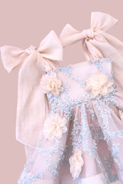 Come What May Dress - Carnations Mesh