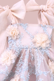 Come What May Dress - Carnations Mesh