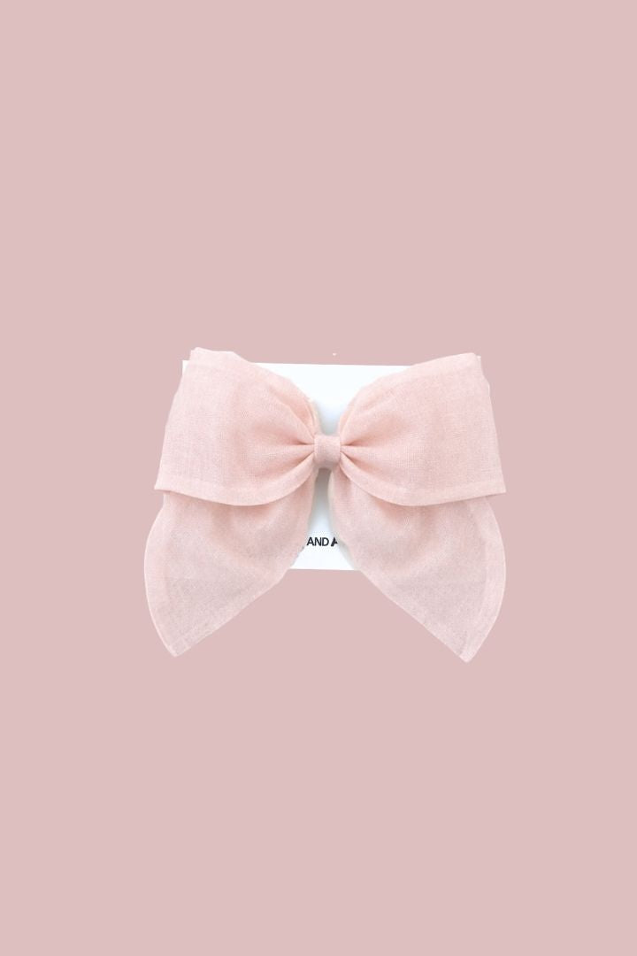 Bow Hair Slide - Ivory