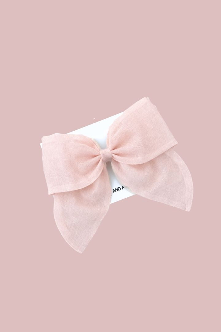 Bow Hair Slide - Ivory